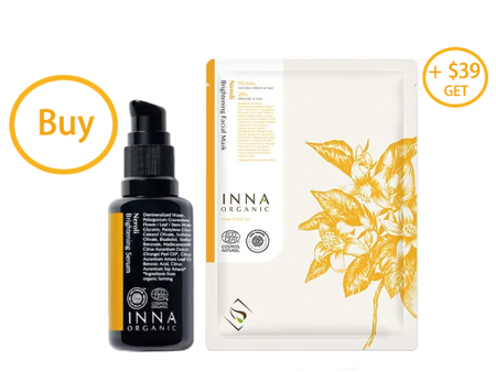 【Special Offer】Buy Inna Organic Inna Organic Neroli Brightening Serum Get Neroli Whitening Facial Mask For Only $39 Sale