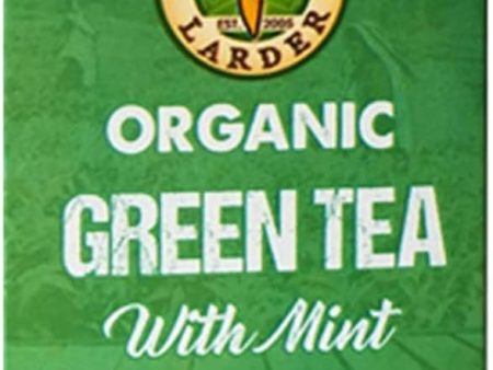 ORGANIC LARDER Green Tea With Mint, 30g - Organic, Vegan, Natural Cheap