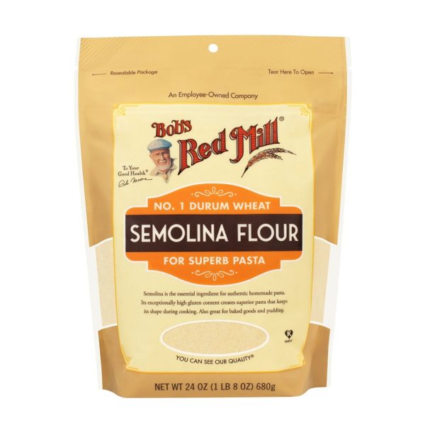 BOB S RED MILL Semolina Pasta Flour, 680g Discount