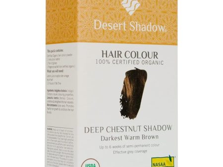 Desert Shadow Organic Hair Colour - Deep Chestnut Shadow 100g Online