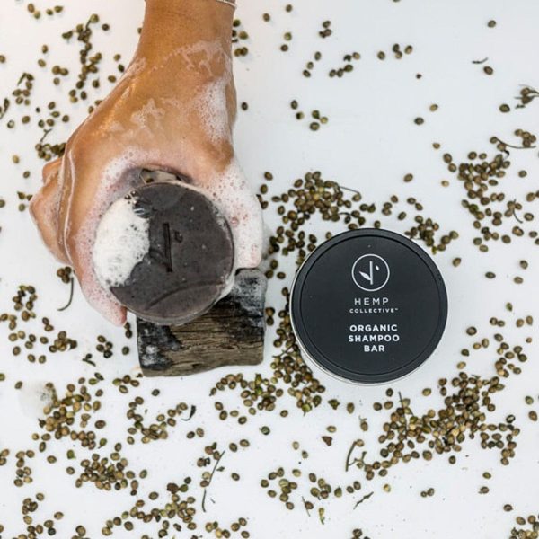 Hemp Collective Hemp Shampoo Bar Travel Tin 100g - Lavender & Rose Geranium For Sale