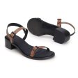 Ahimsa Lucia Vegan Heeled Sandals - Brown on Sale