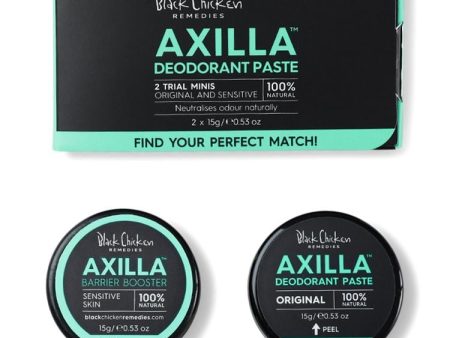 Black Chicken Remedies Deodorant Paste Axilla - Original Sensitive Mini Trial 2pk Supply