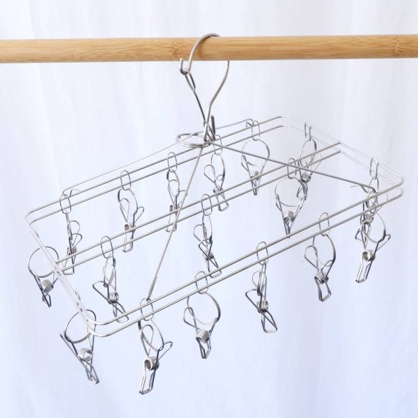 Biome Stainless Steel Sock Hanger 316S Grade with 17 Pegs For Cheap