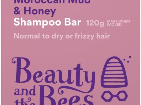 Beauty & the Bees Moroccan Mud & Honey Shampoo Bar 120g - Orange & Spices Online now