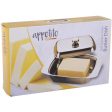 Appetito Stainless Steel Butter Dish Online