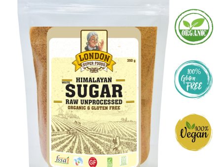 LONDON SUPER FOODS Organic Himalayan Sugar Raw Unprocessed, 350g Hot on Sale