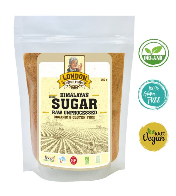 LONDON SUPER FOODS Organic Himalayan Sugar Raw Unprocessed, 350g Hot on Sale