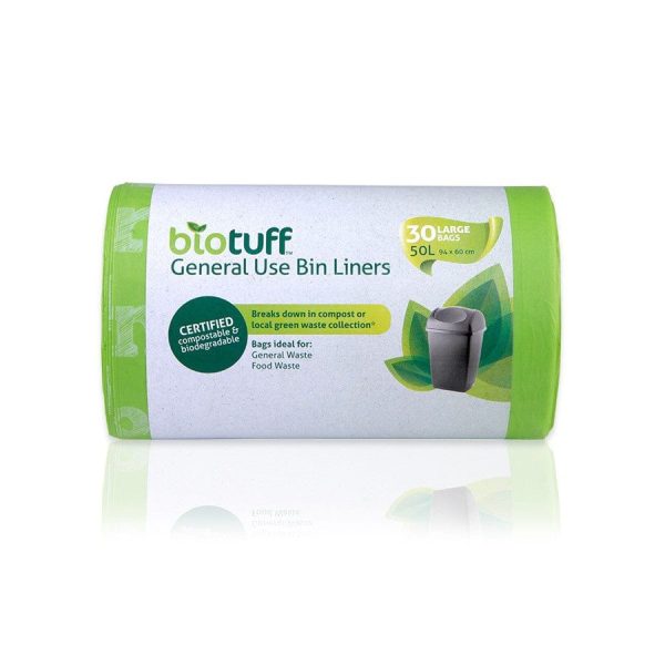 Biotuff Compostable 50L Liner - 30 bags Fashion