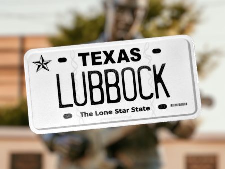 Lubbock Texas License Plate Sticker For Discount