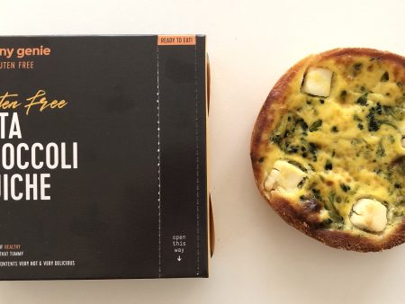 SKINNY GENIE Gluten Free Feta Broccoli Quiche, 150g Online Hot Sale