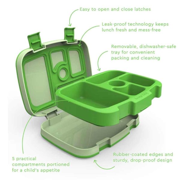 Bentgo Kids Leak-proof Bento Lunch Box - Green For Sale