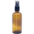 Amber Glass Bottle with Atomiser - 100ml Supply