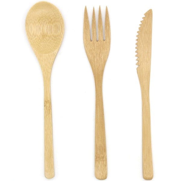 Biome Bamboo Cutlery Set with Case - 3 piece Sale