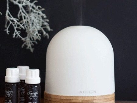 SOL Aroma Ultrasonic Diffuser Glass and Bamboo Supply