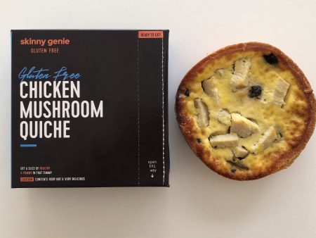 SKINNY GENIE Gluten Free Chicken Mushroom Quiche, 150g Discount