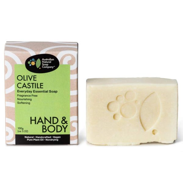 Australian Natural Soap Company Soap Bar - Olive Castile 100g Online Sale