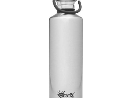 Cheeki 600ml Stainless Steel Insulated Bottle - Silver For Discount