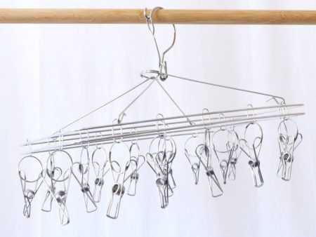 Biome Stainless Steel Sock Hanger 316S Grade with 17 Pegs For Cheap