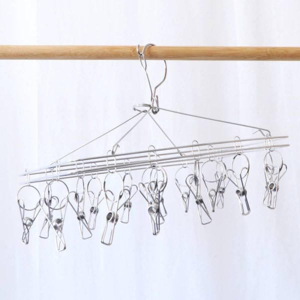 Biome Stainless Steel Sock Hanger 316S Grade with 17 Pegs For Cheap