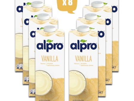 ALPRO Vanilla Flavored Soya Drink, 1Ltr - Pack Of 8 Cheap