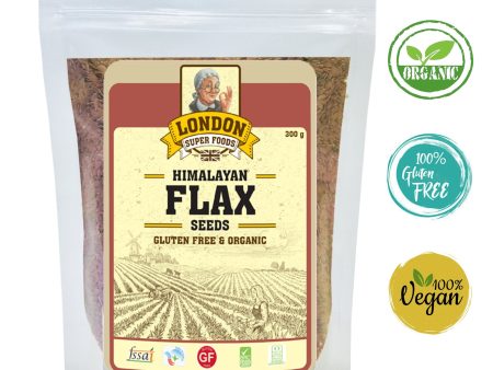 LONDON SUPER FOODS Organic Himalayan Flax Seeds, 300g For Cheap