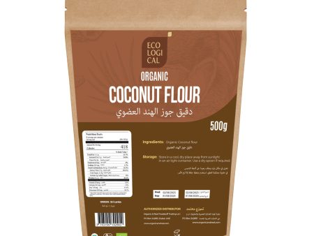 ECOLOGICAL Organic Coconut Flour, 500g - Gluten-Free & Versatile for Healthy Baking For Discount