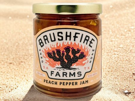 Peach Pepper Jam 11 oz. | Brushfire Farms on Sale