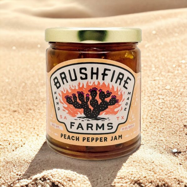 Peach Pepper Jam 11 oz. | Brushfire Farms on Sale