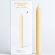 Queen B Beeswax Taper Candles (4pk) - 20cm 12hr Burn Time Hot on Sale