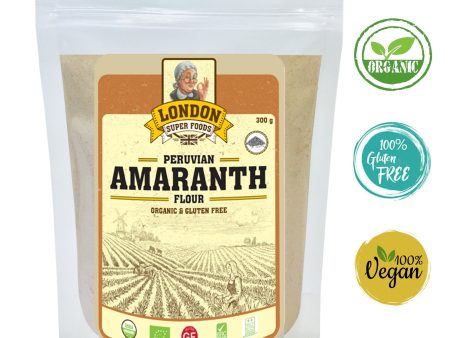 LONDON SUPER FOODS Organic Peruvian Amaranth Flour, 300g Hot on Sale