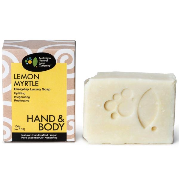 Australian Natural Soap Company Hand & Body Soap Bar - Lemon Myrtle For Discount