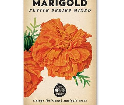 Little Veggie Patch Heirloom seeds - marigold petite mixed Online Hot Sale