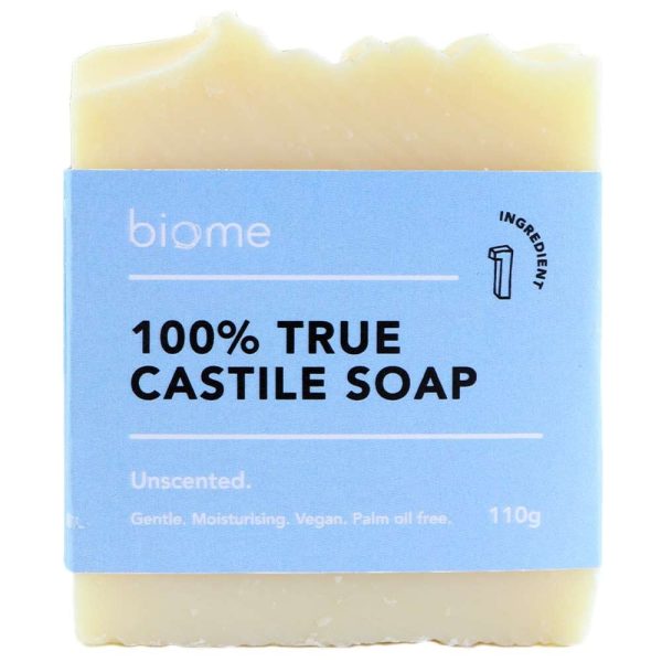 Biome True Castile Soap Bar 100% Olive Oil Unscented 110g For Discount