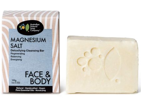 Australian Natural Soap Company Face & Body Bar - Magnesium Salt For Sale