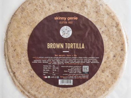 SKINNY GENIE Brown Tortilla 8 Inch Diameter, 50g Online Hot Sale