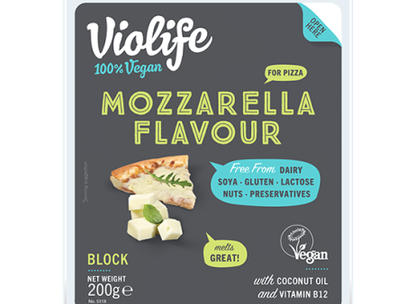 VIOLIFE Mozzarella Flavour Cheese Block, 200g - Vegan For Sale