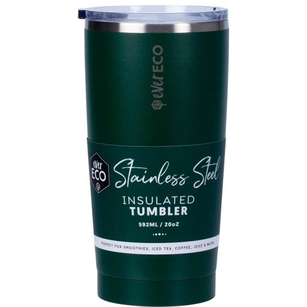 Ever Eco Insulated Stainless Steel Tumbler 592ml - Forest For Cheap