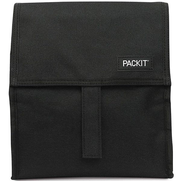 PackIt Freezable Insulated Lunch Bag - Black For Sale