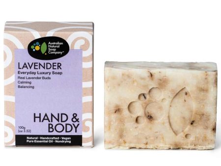 Australian Natural Soap Company Hand & Body Soap Bar - Lavender Online Sale