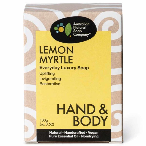 Australian Natural Soap Company Hand & Body Soap Bar - Lemon Myrtle For Discount