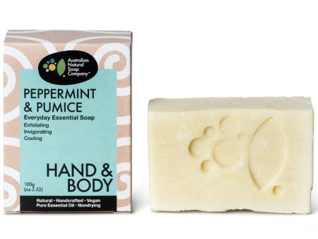 Australian Natural Soap Company Hand & Body Soap Bar - Peppermint & Pumice Cheap