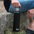 Cheeki 1 Litre Stainless Steel Insulated Bottle - Matte Black on Sale