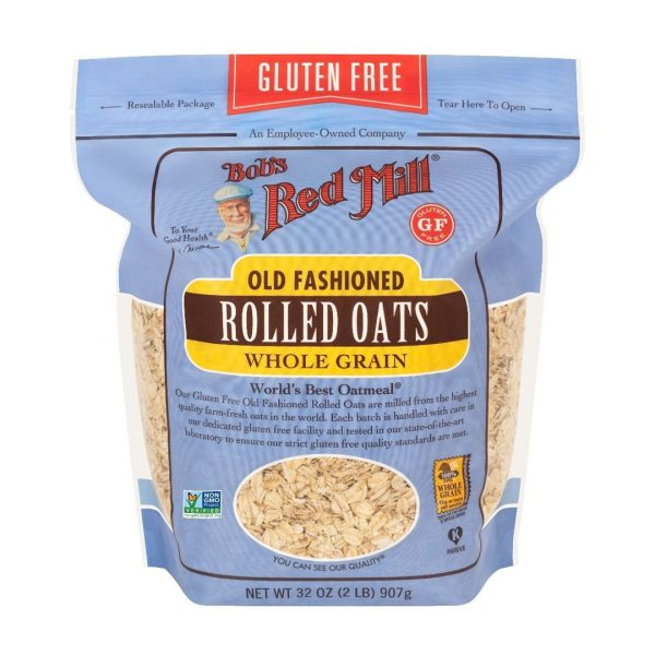 BOB s RED MILL Old Fashioned Whole Grain Rolled Oats, 907g, Gluten Free Online now