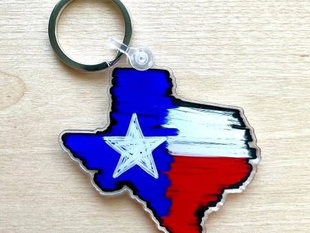 Texas State Flag Keychain For Discount