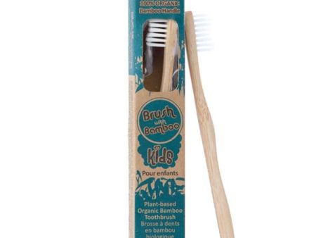 Brush with Bamboo Organic Bamboo Toothbrush Castor Bean Oil Based Bristles - Kids Soft Discount