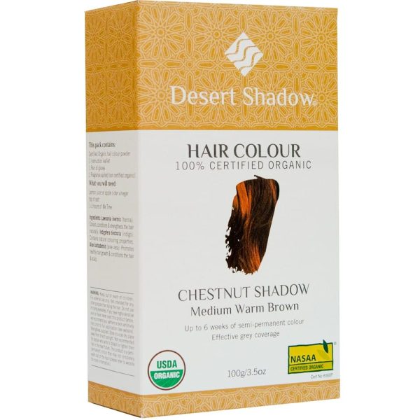 Desert Shadow Organic Hair Colour - Chestnut Shadow 100g Discount