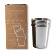 Reusable Stainless Steel Drinking Cups - Set of 6 For Cheap