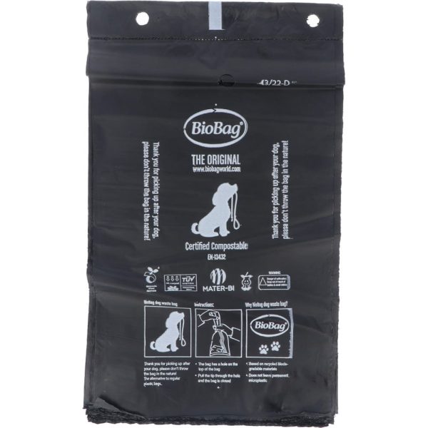 BioBag Compostable Dog Waste Bags - 50 bags black tear off pad Online Sale