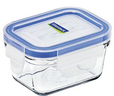 Glasslock Container 180ml Rectangle Blue Online Hot Sale